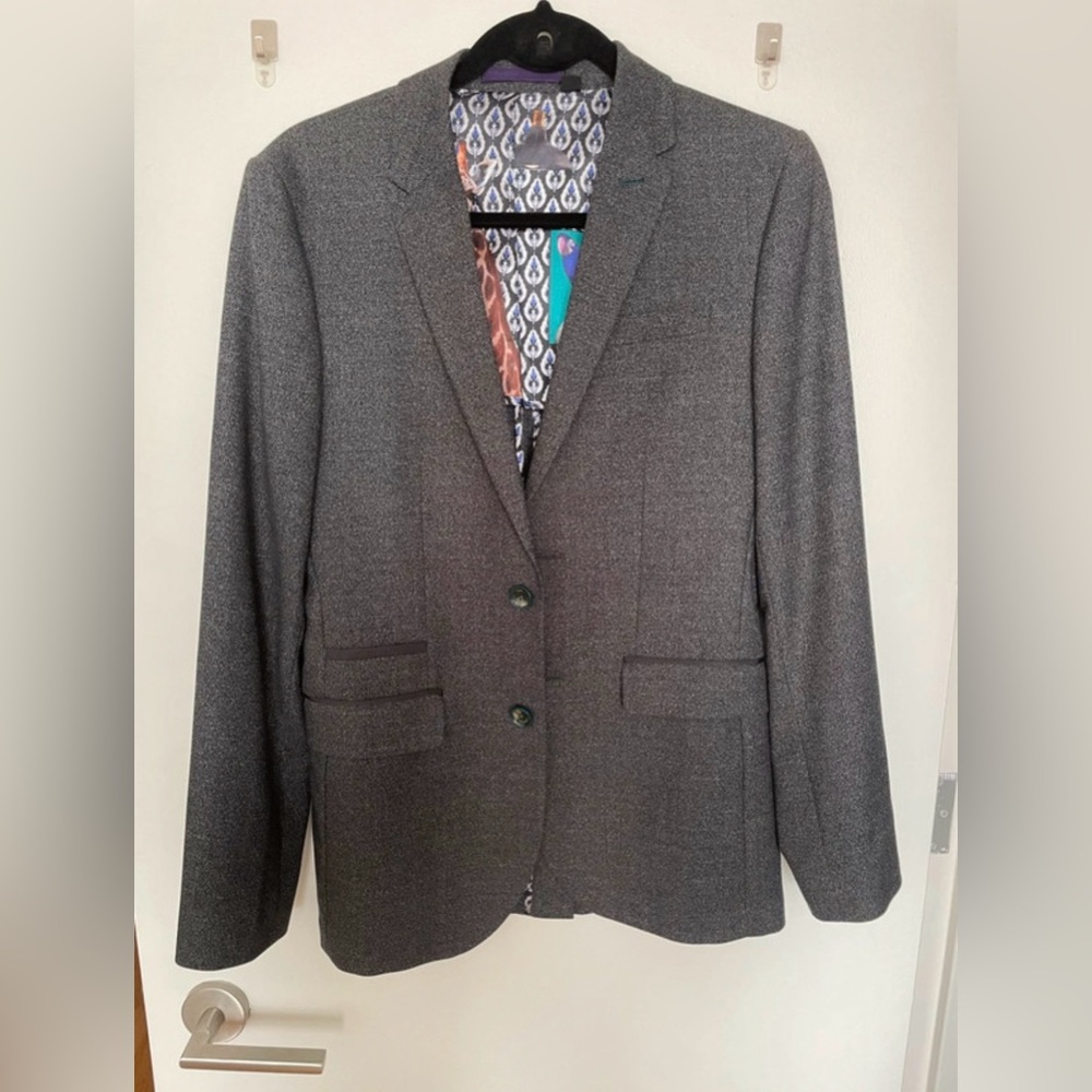 Gray Men Blazer - Ted Baker